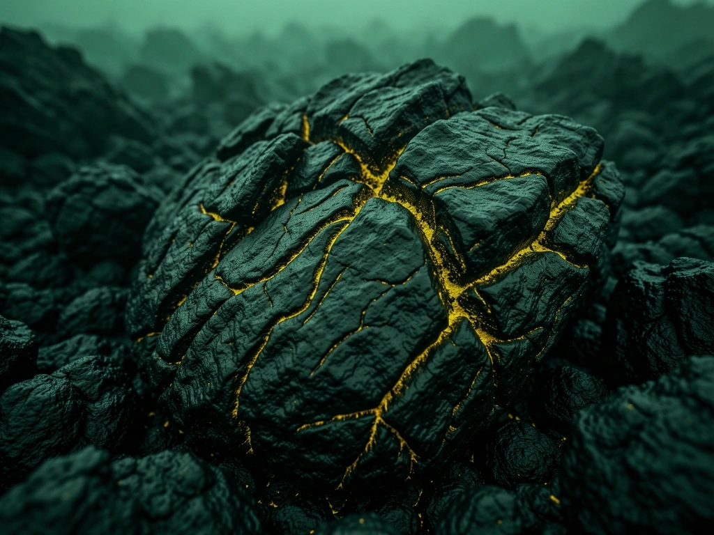 Macro texture of volcanic minerals